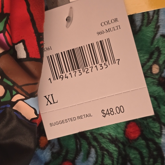 Peanuts Snoopy Jingle All the Way Pajama Set NWT Sz XL - Picture 4 of 12